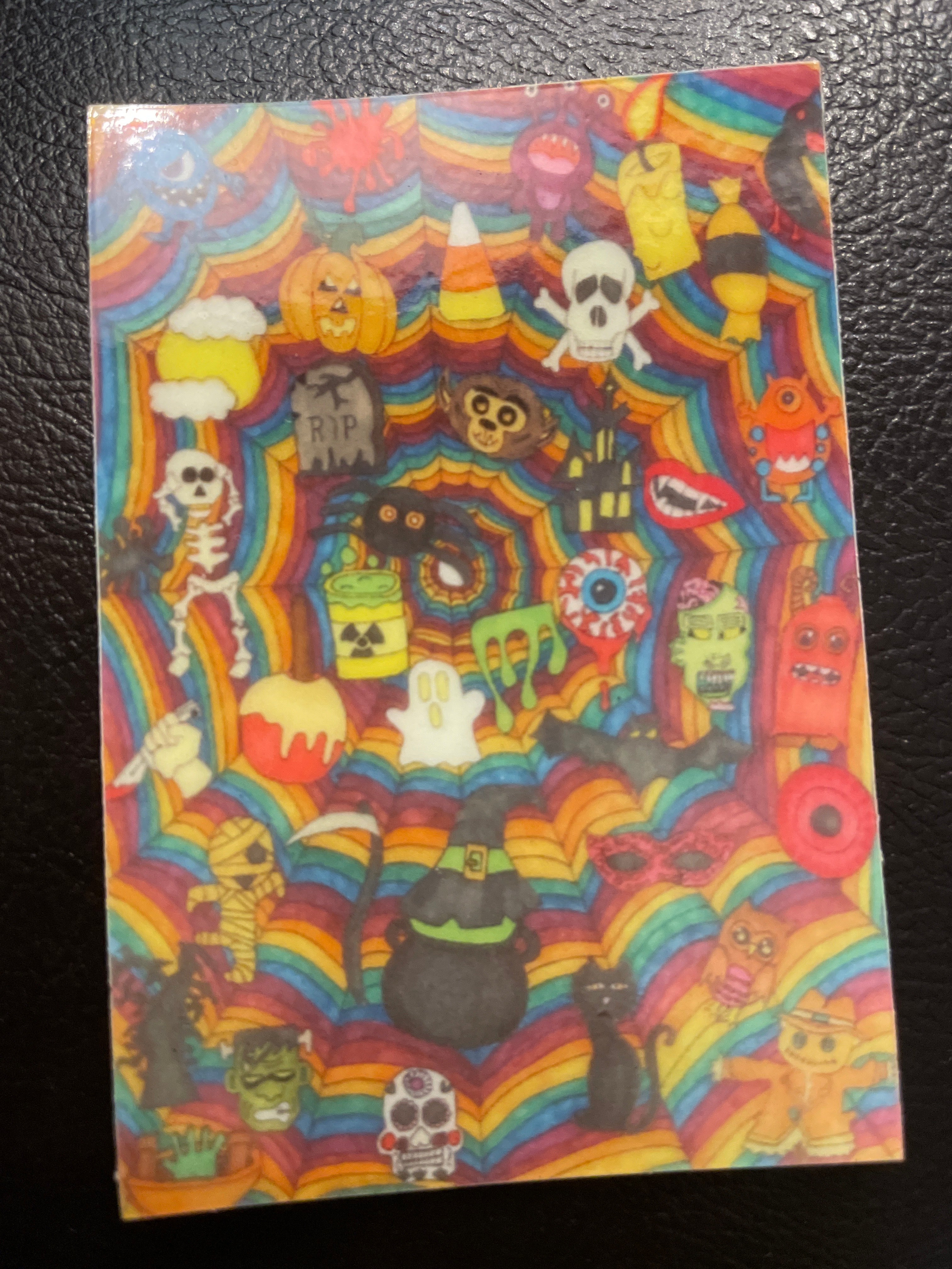 Spooky Web Glow in the Dark Sticker