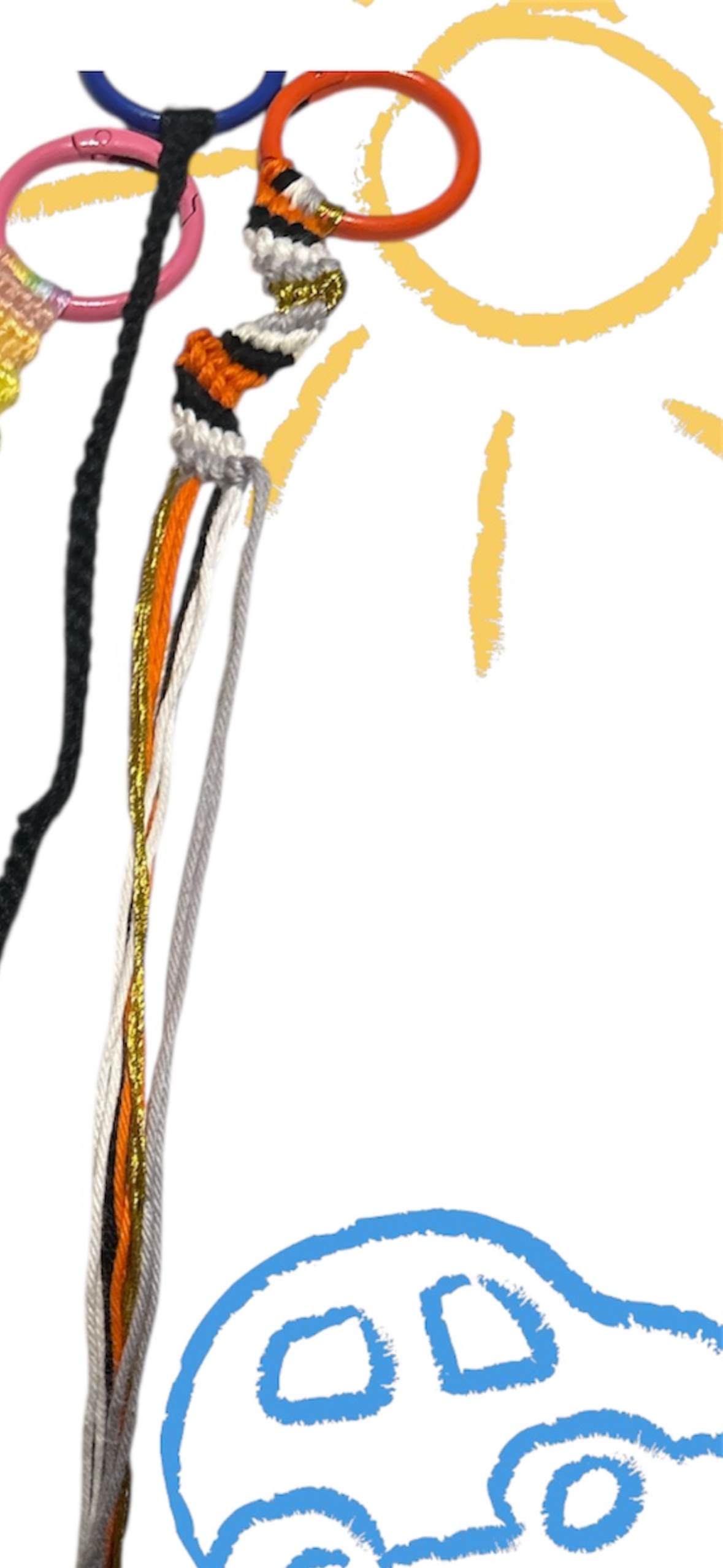 Embroidered Bag Charms