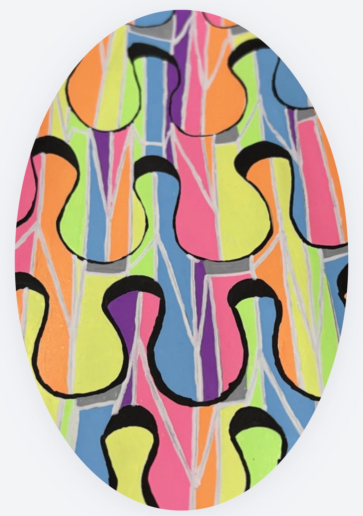Oozing Oval Sticker