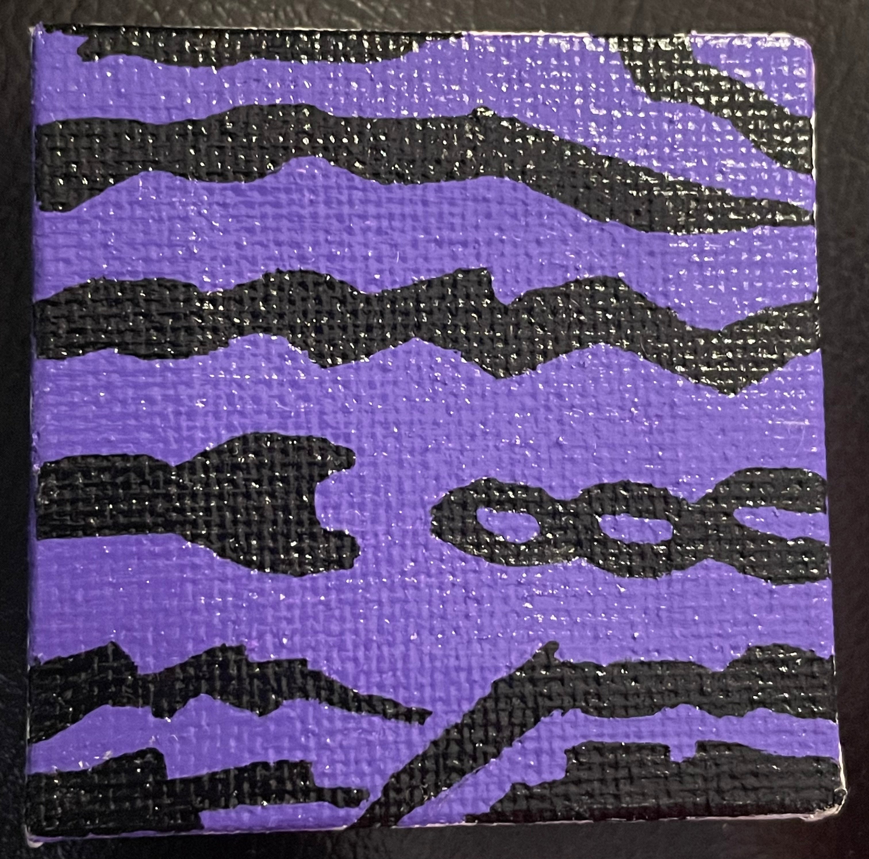 Zebra Striped Tiny Canvas