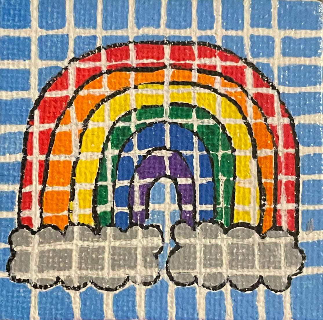 Pixel Rainbow Tiny Canvas