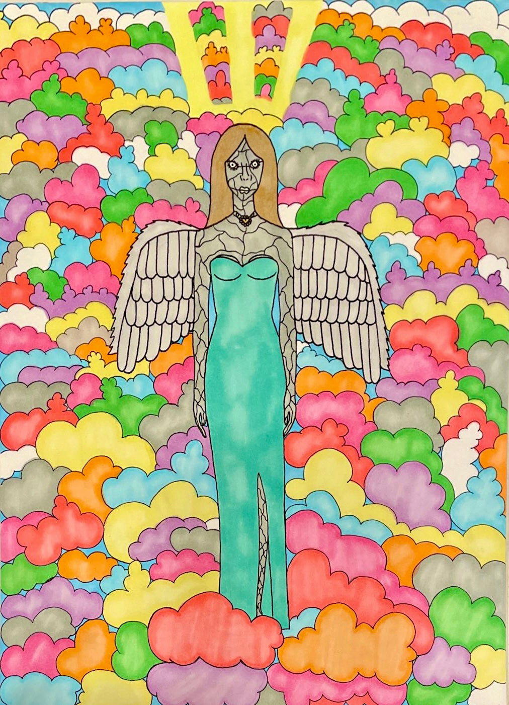 The Concrete Angel holographic Print