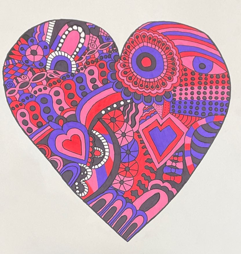 Heart Zentangle