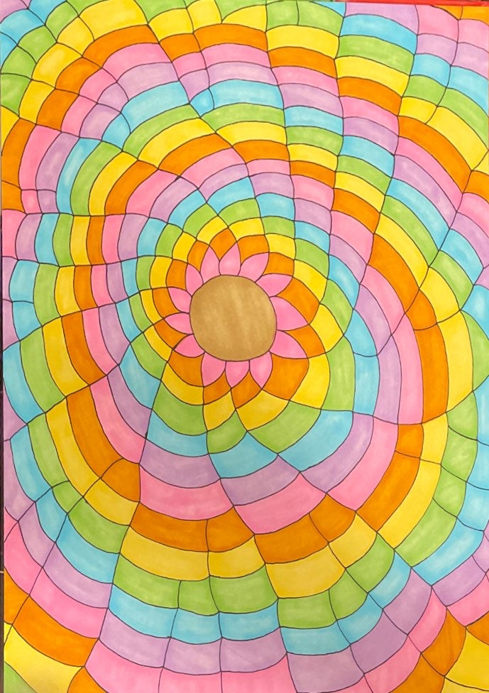 Pastel Rainbow Mandala