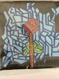 Stained Glass Rose Magnet