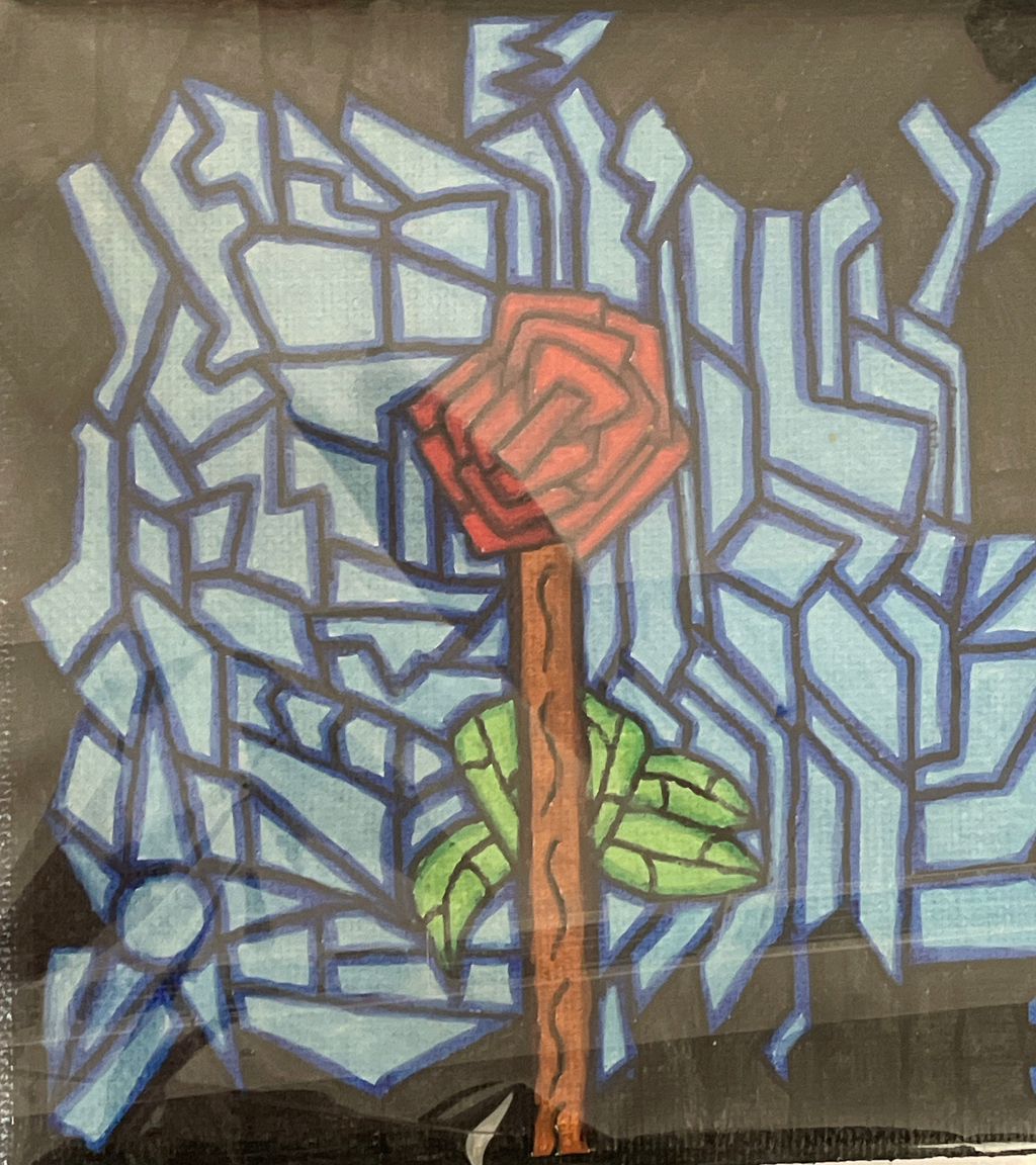 Stained Glass Rose