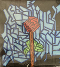 Stained Glass Rose