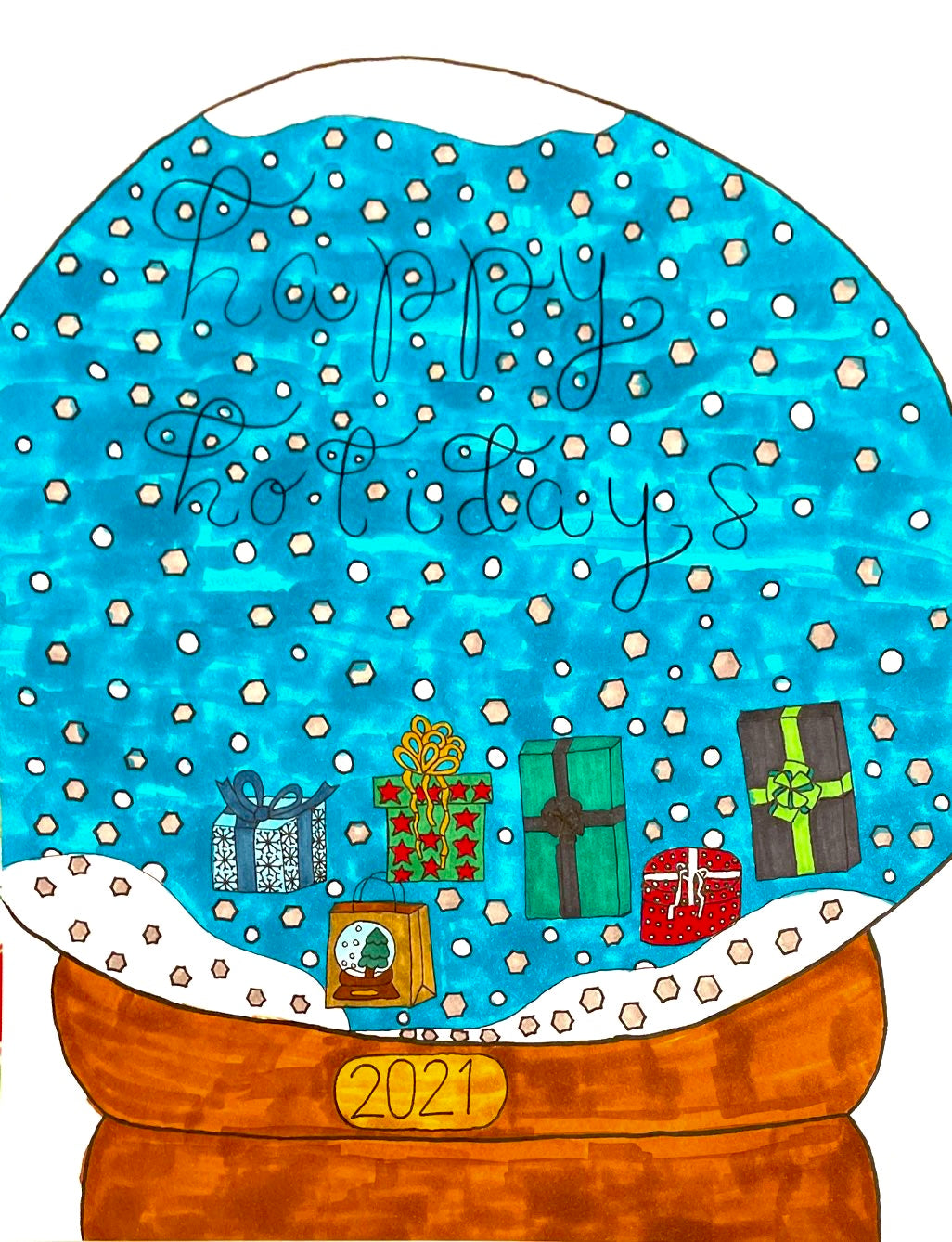 Snowglobe Greetings Journal