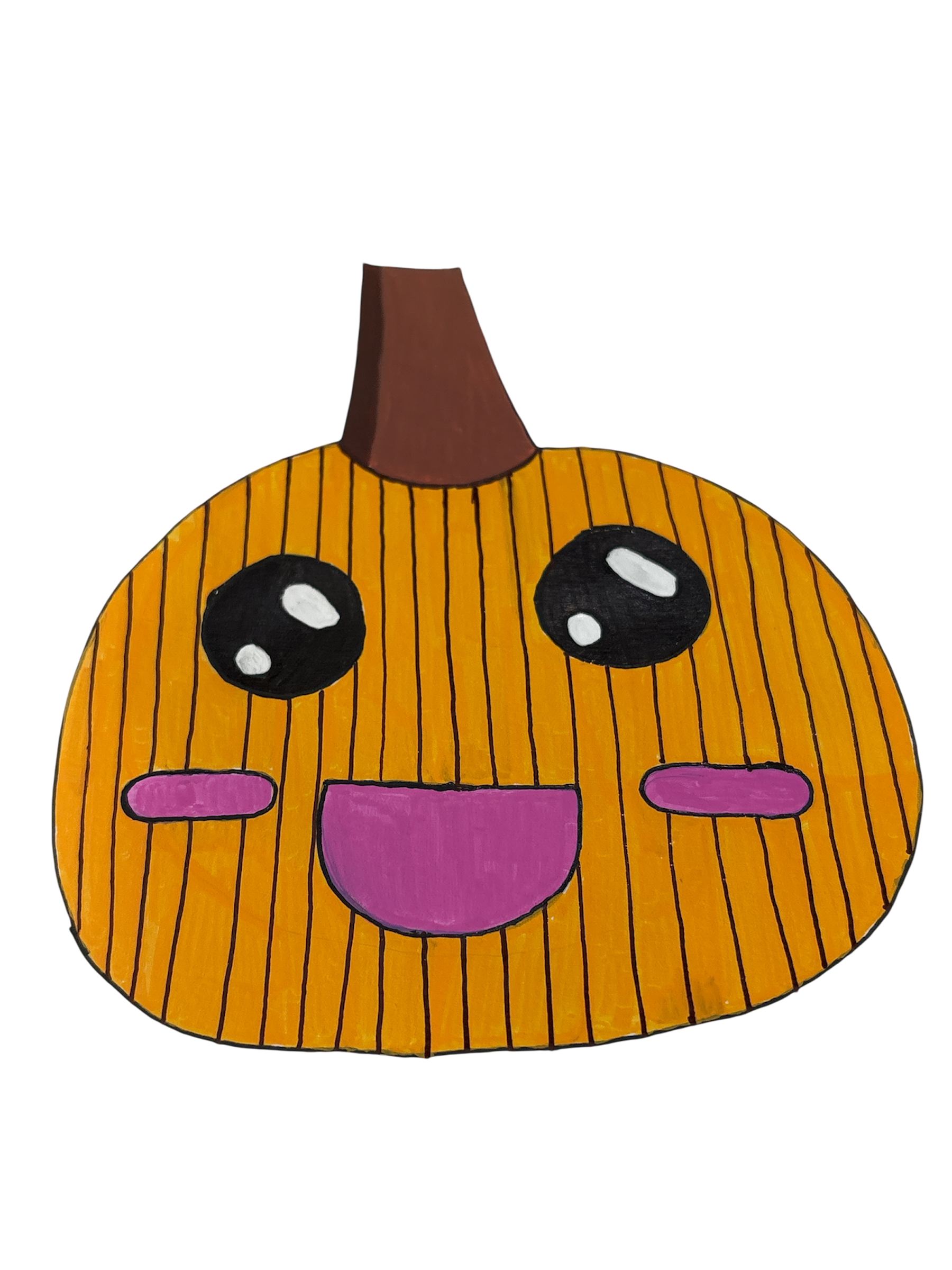Kawaii Pumpkin Clear Sticker