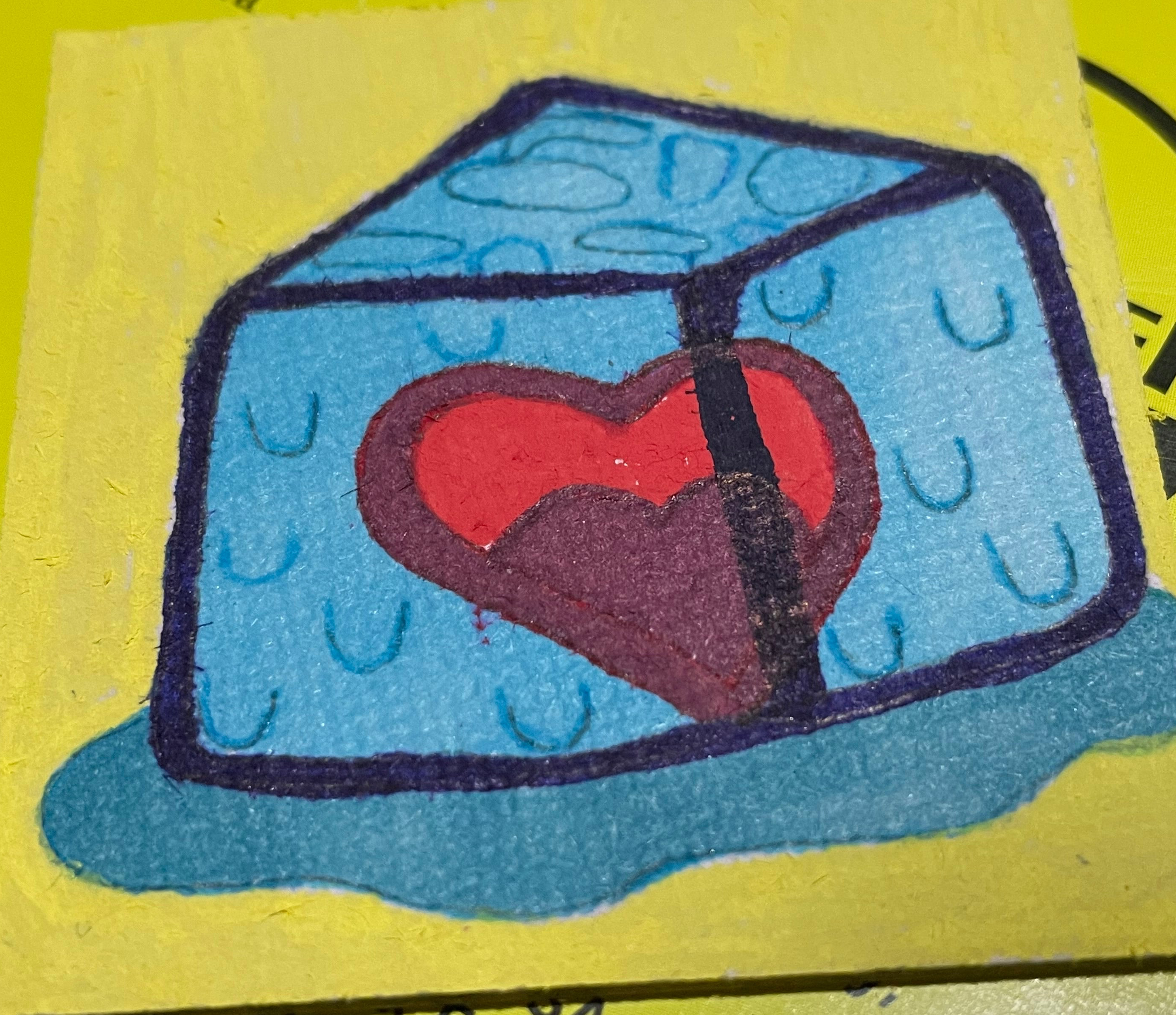Ice Cold Heart Magnet