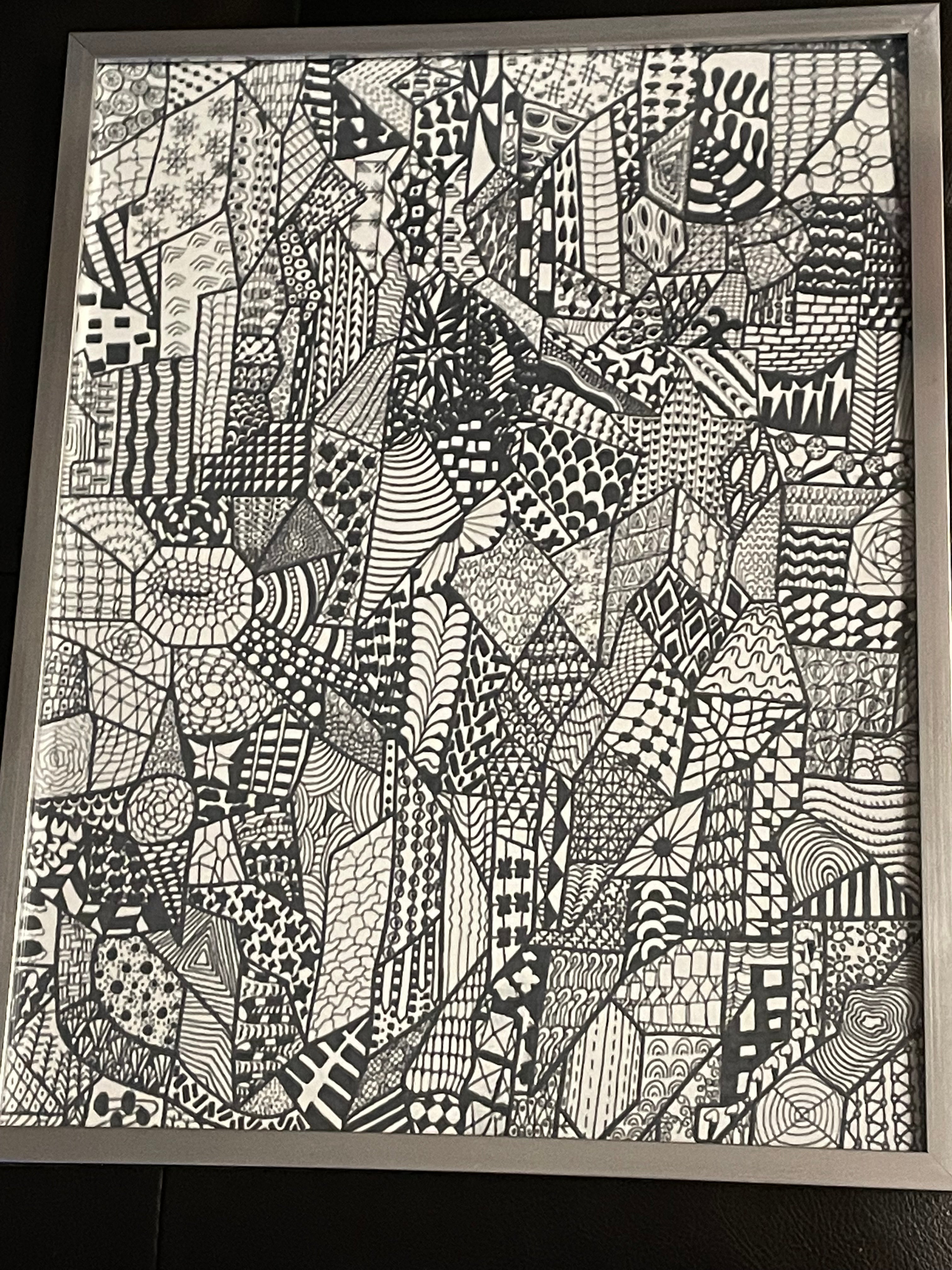 Stained Glass Zentangle