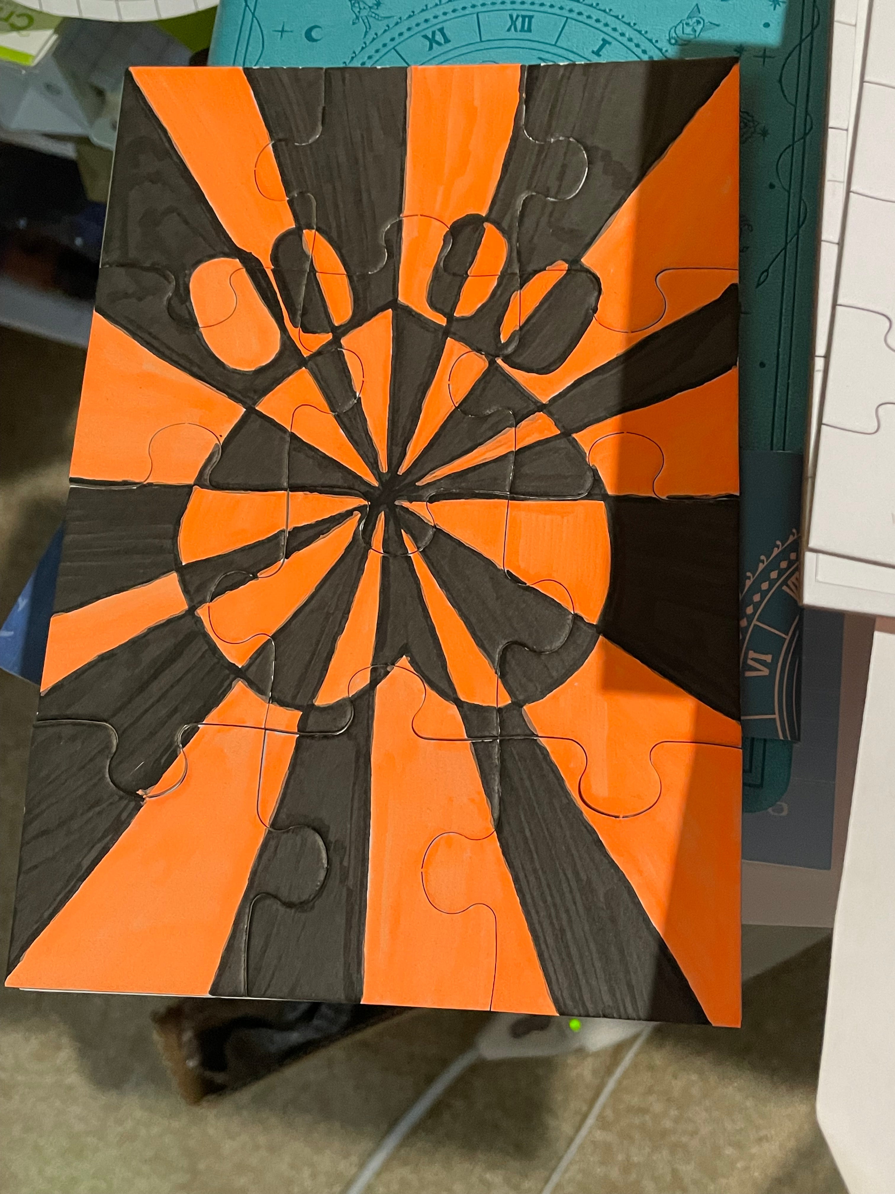 Tiger Paw Starburst Jigsaw Puzzle