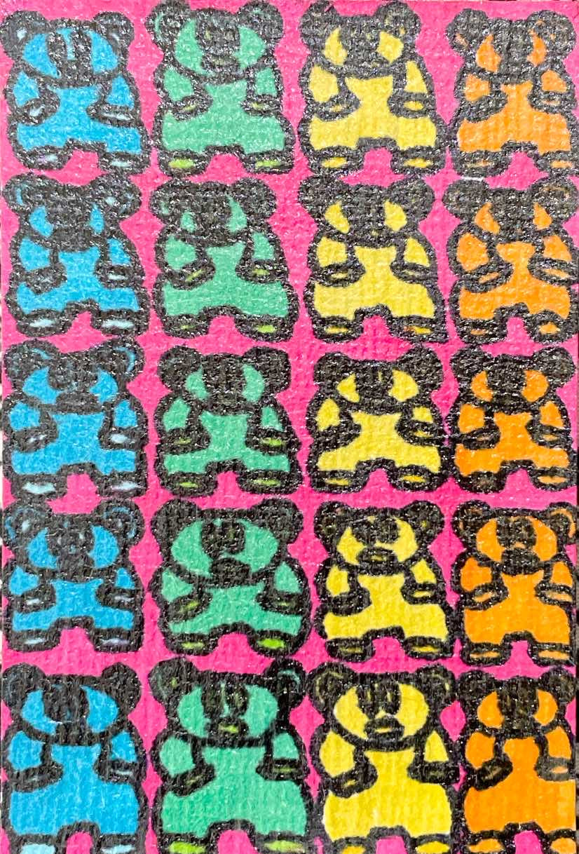 Neon Gummy Bears Magnet