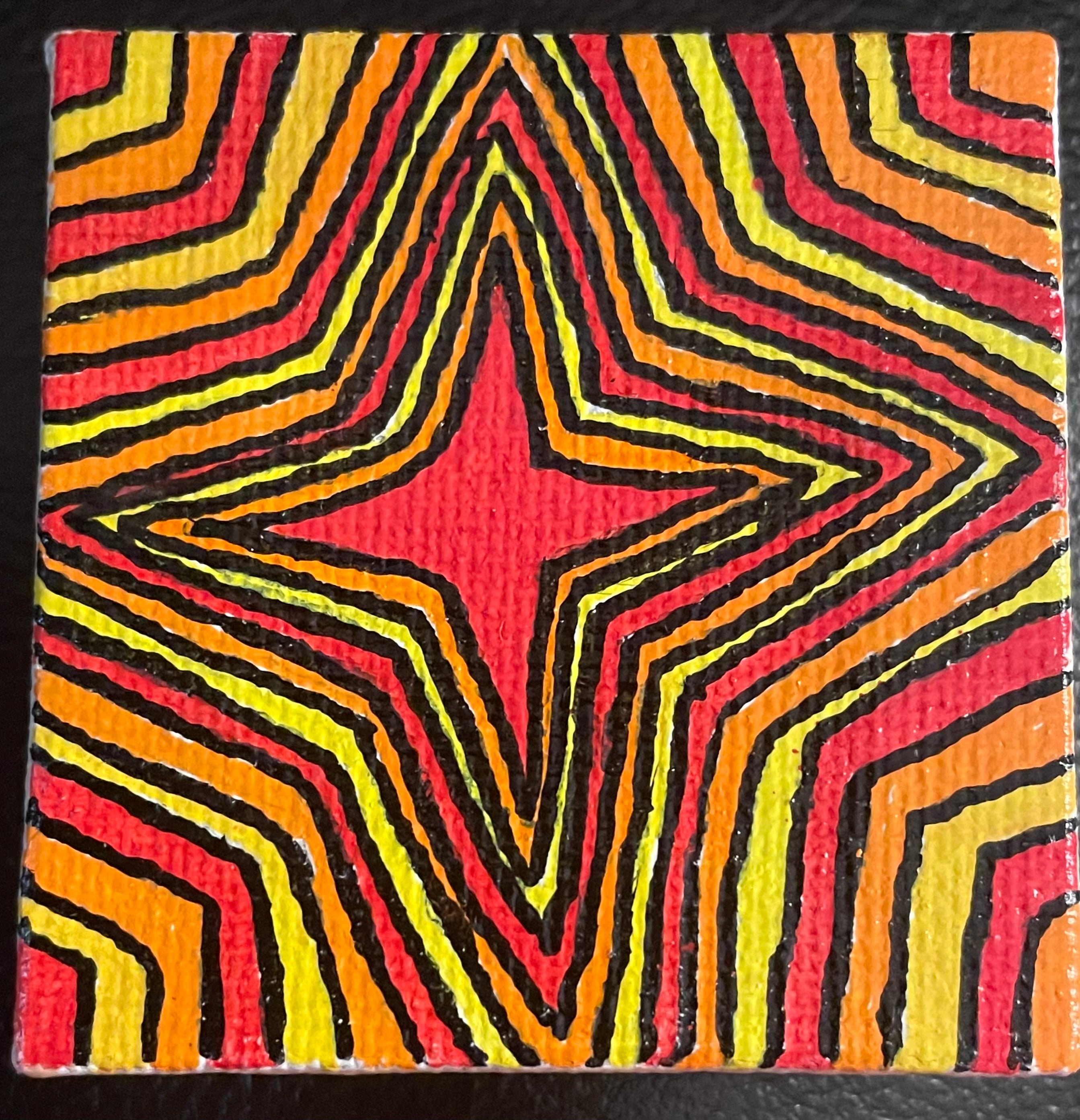 Abstract Starburst Tiny Canvas