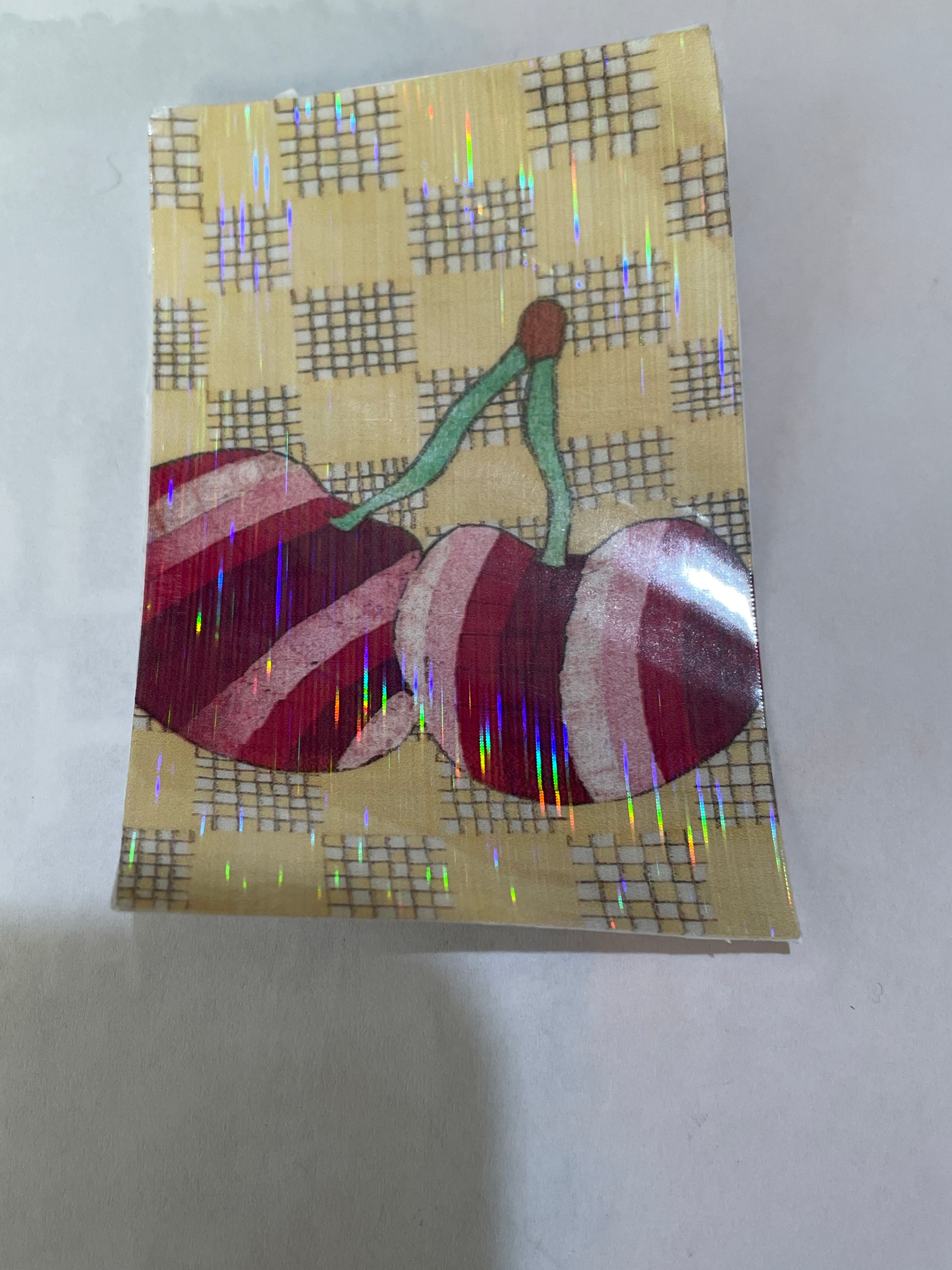 Holographic Disco Cherry Sticker