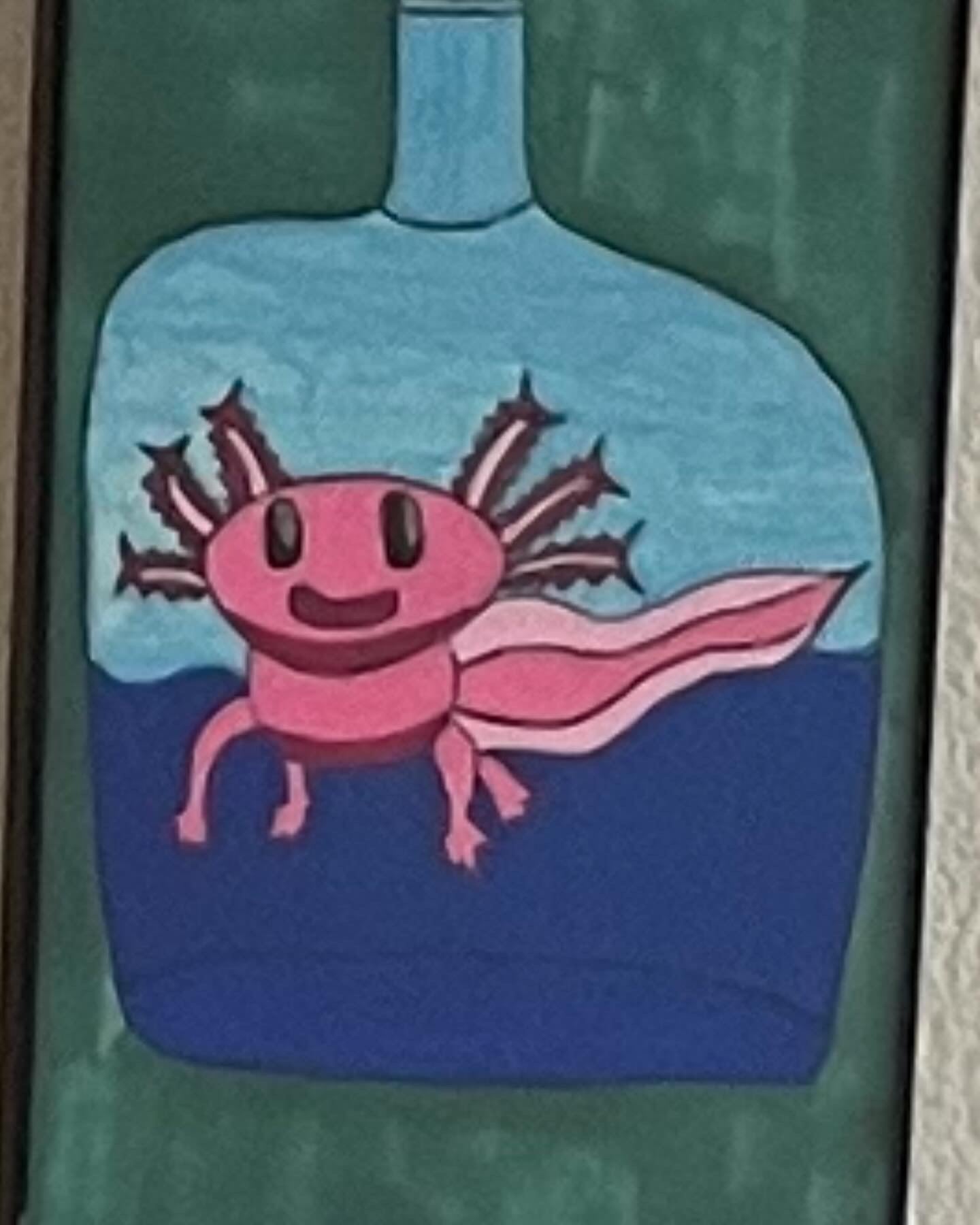 Axolotl in a bottle 4x6