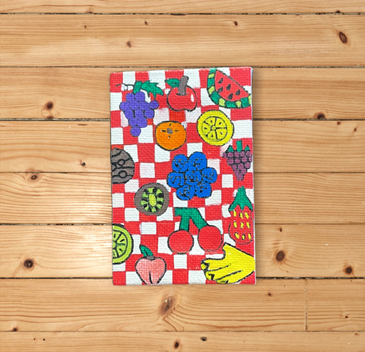 Fruit Basket Tiny Canvas